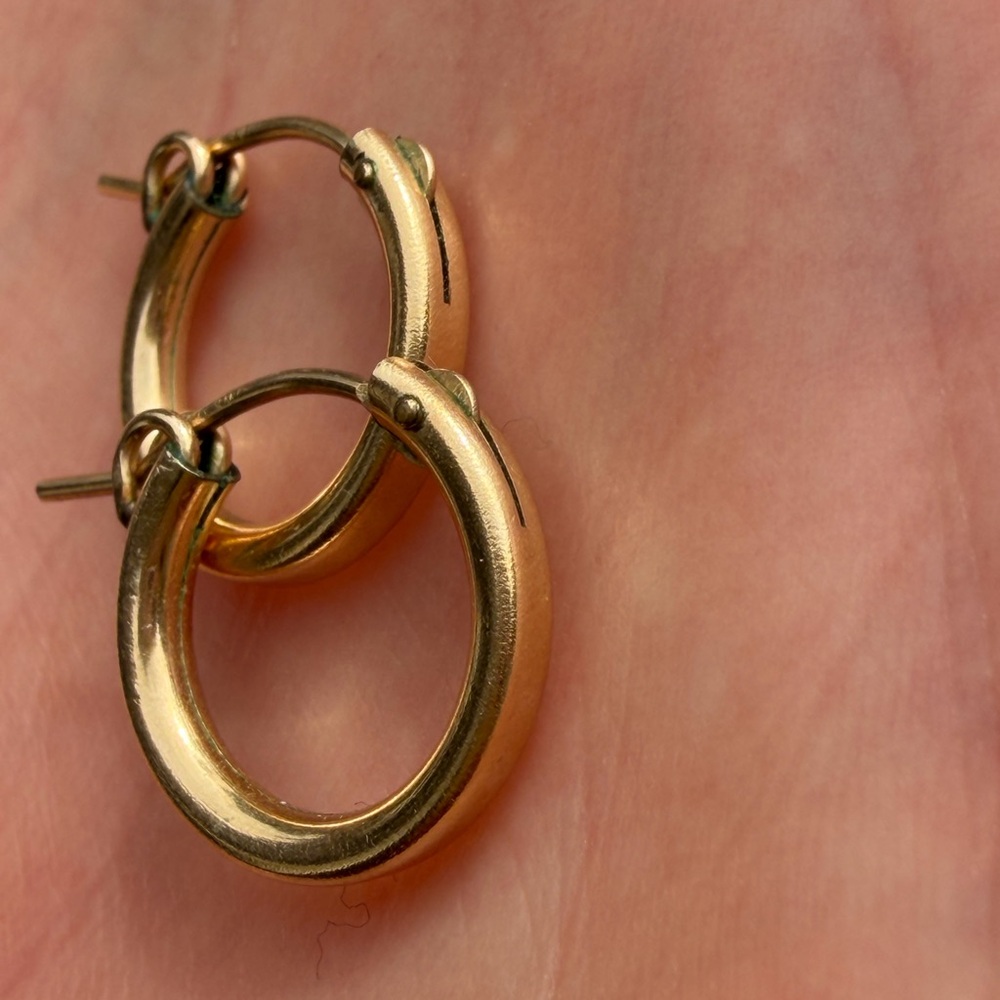 Gold fill hoops